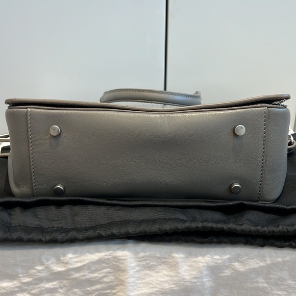 Treasure and Bond Logan Satchel, grey leather - Picture 3 of 13
